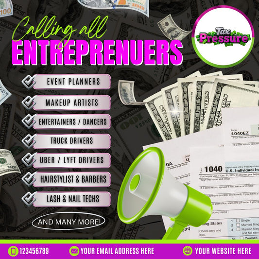 Custom Tax Flyer Template (Tax Pressure Solutions Branded)
