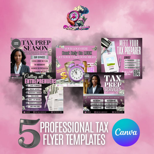 Professional Tax Flyer Templates – Instant Download & Editable in Canva