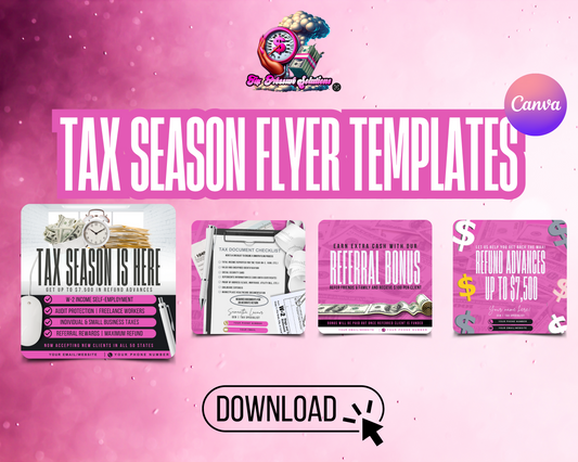 Tax Season is Here Flyer Template
