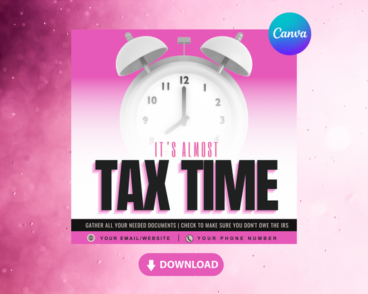 Tax Time Flyer Template
